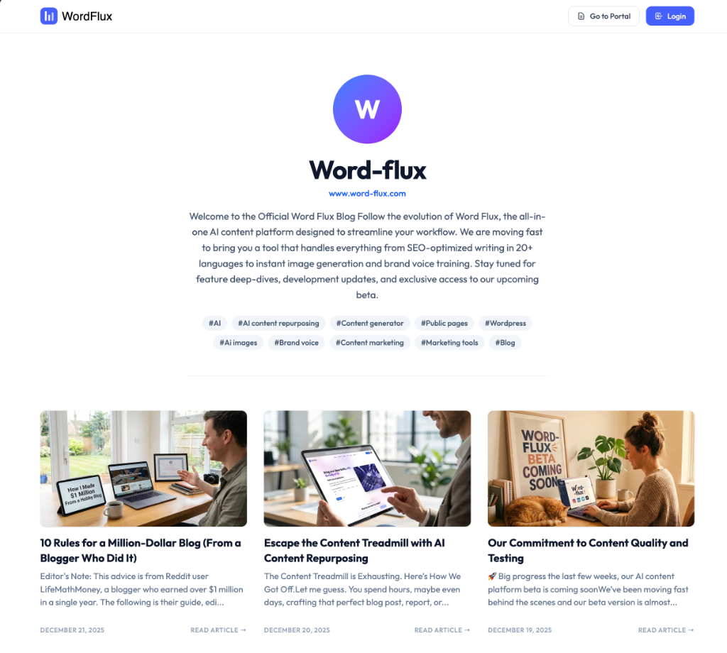 Public Organization Showcase